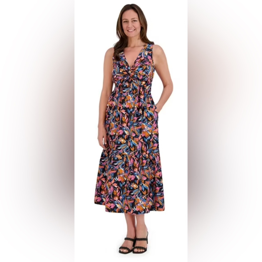 French Connection Multicolor Floral Maxi Dress